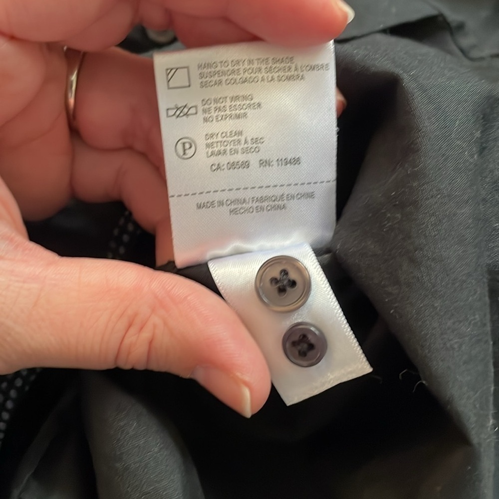 Report Collection Stretch Collar Modern Fit Black Button Dress Shirt | 16” 32/33 - Picture 7 of 12